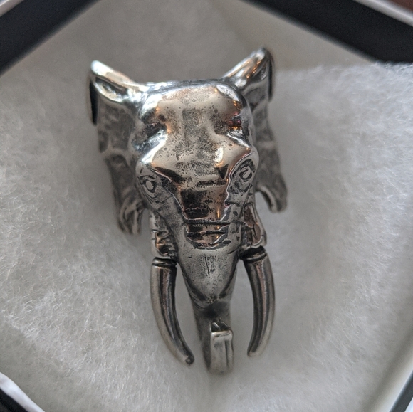 Dyadema 925 silver elephant ring sz11 - Picture 6 of 7